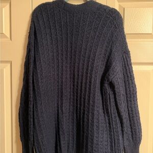 Time and Tru Women's Navy Cardigan Sweater